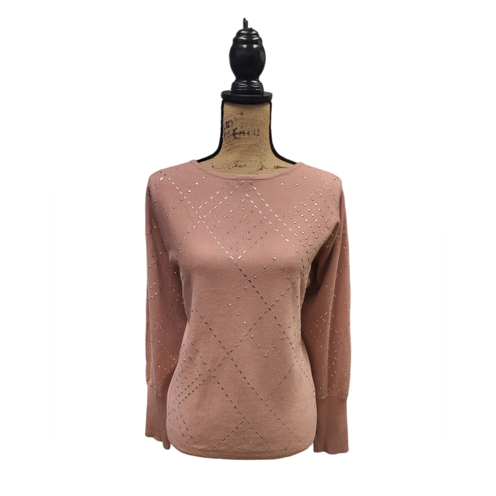 Cable & Gauge Blush with Silver Embellishments Size XL